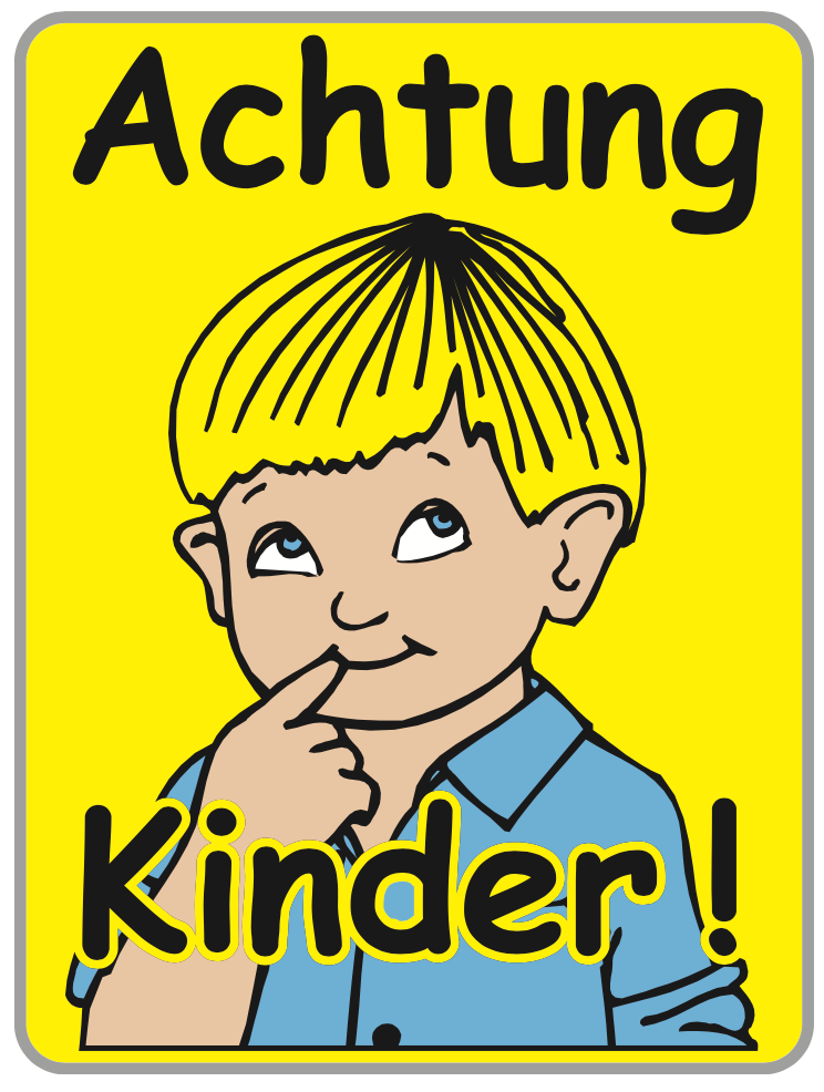 Kinderwarntafel Edi