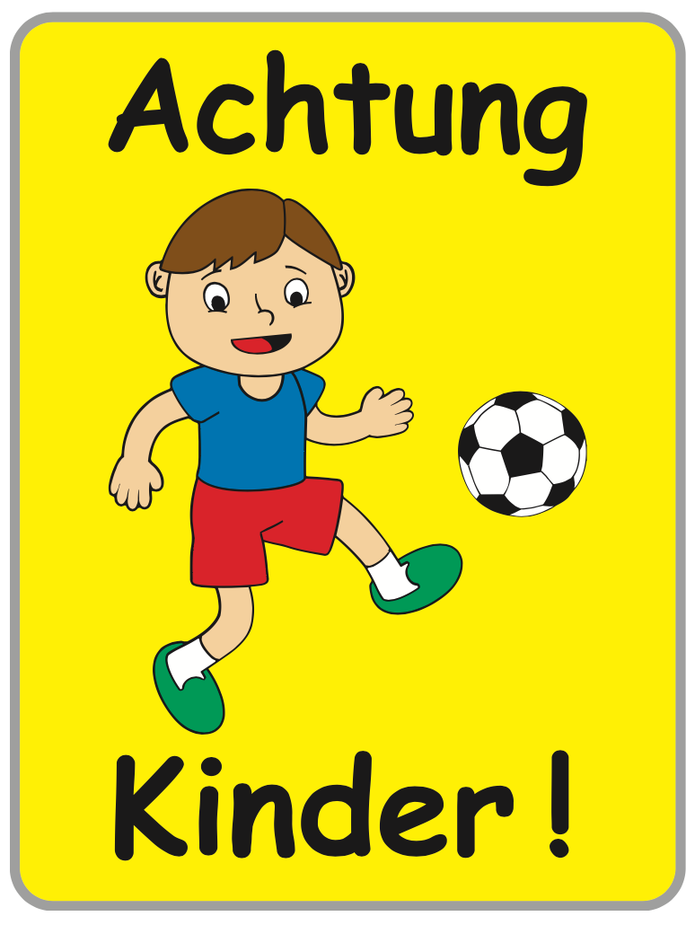 Kinderwarntafel Paul