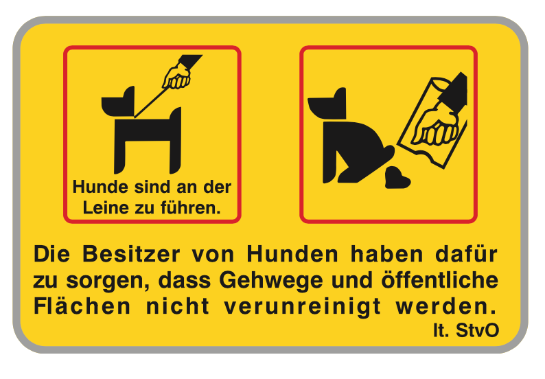 Hundetafel Gemeinde