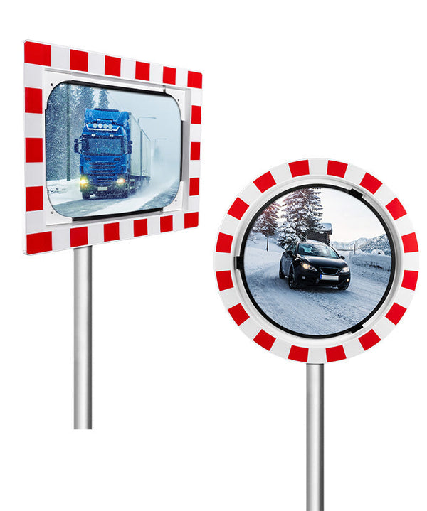 Verkehrsspiegel mit Kunststoff-Gehäuse und Acryl-Spiegel