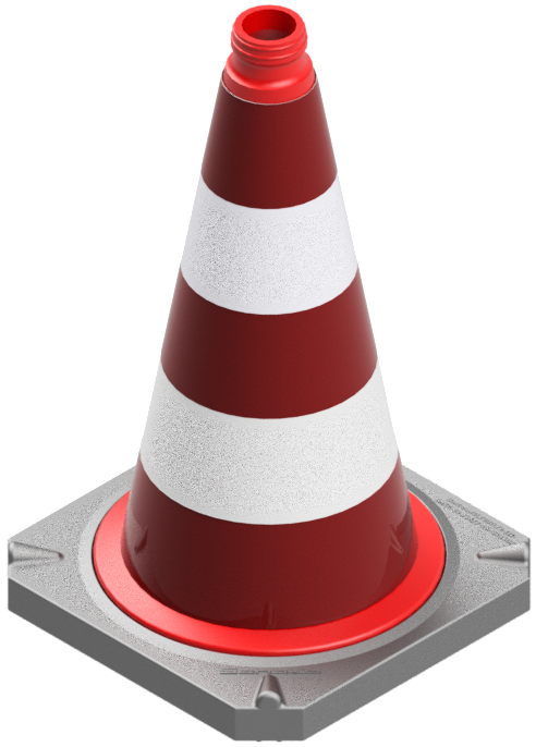 TL-Leitkegel zweiteilig
