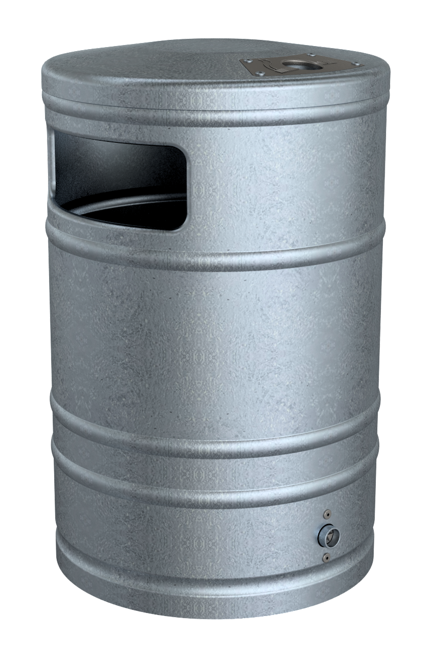 Abfallbehälter ca. 40 L mit Ascher