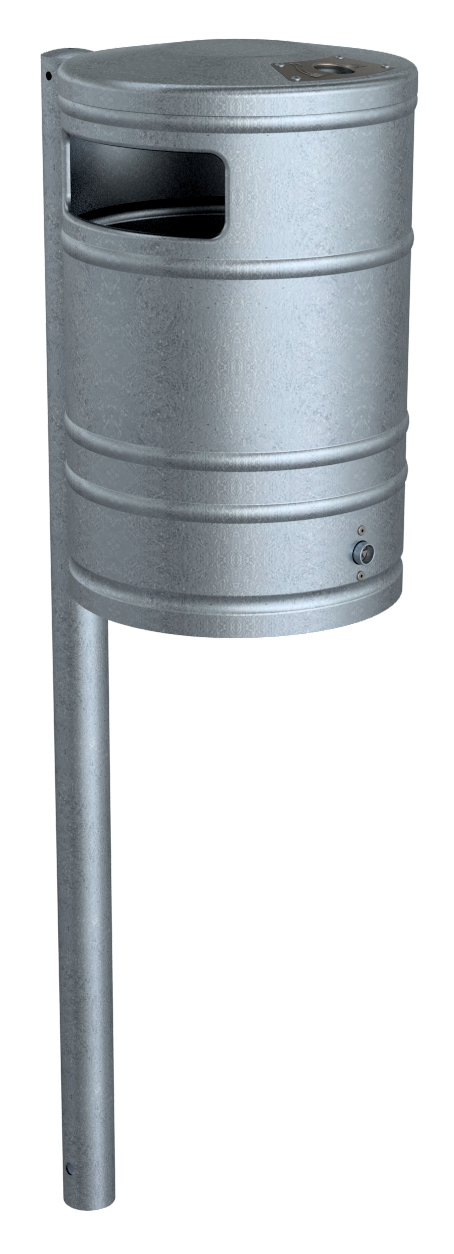 Abfallbehälter ca. 40 L mit Ascher