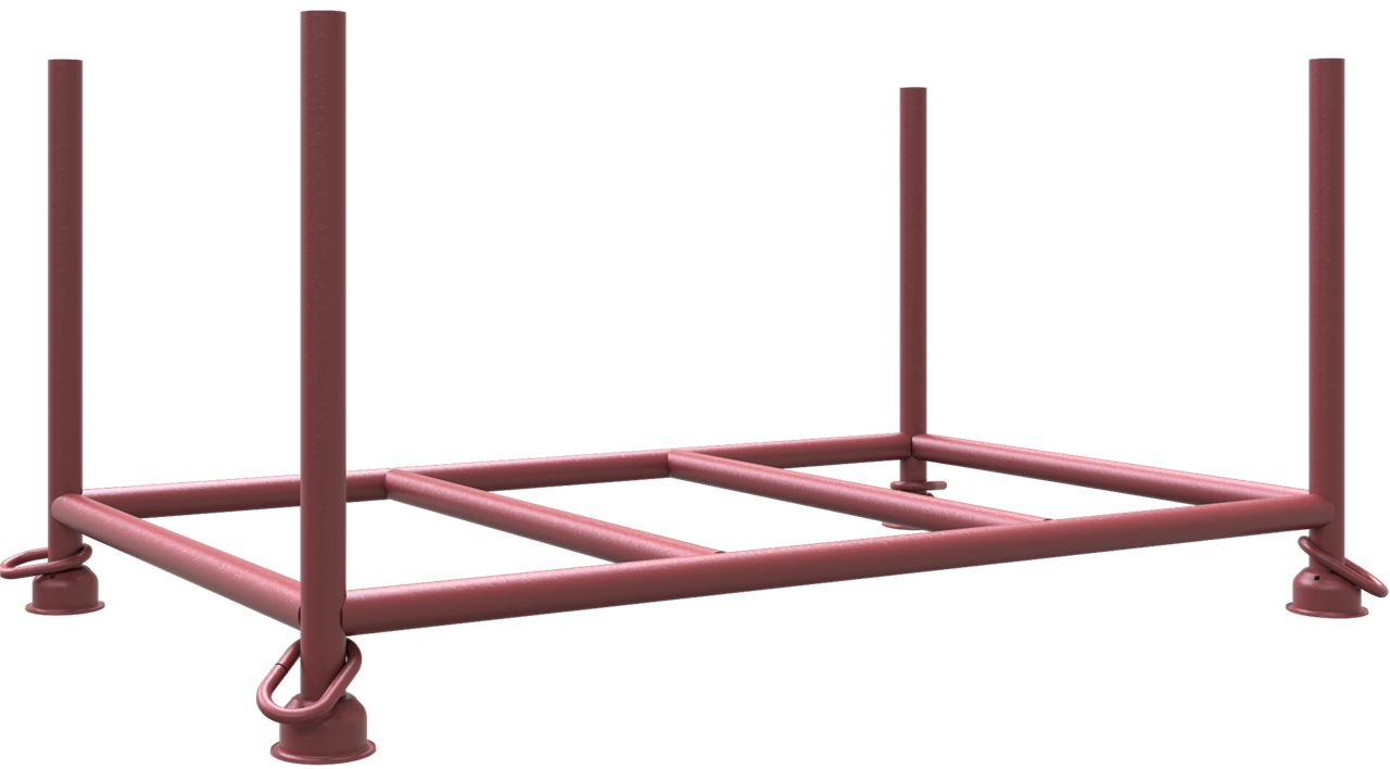Stapelpalette 1,50 m x 0,87 m x 0,60 m