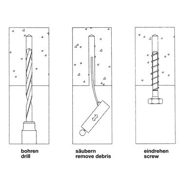Befestigungsset für Leitschwelle und Bodenschwelle