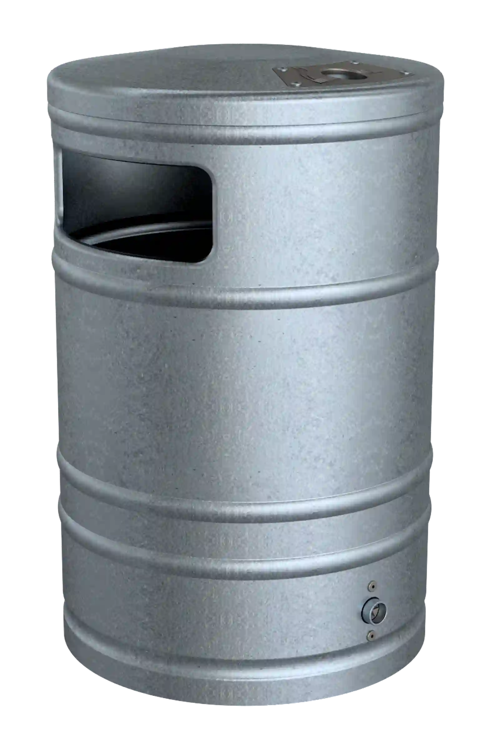 Abfallbehälter ca. 40 L mit Ascher