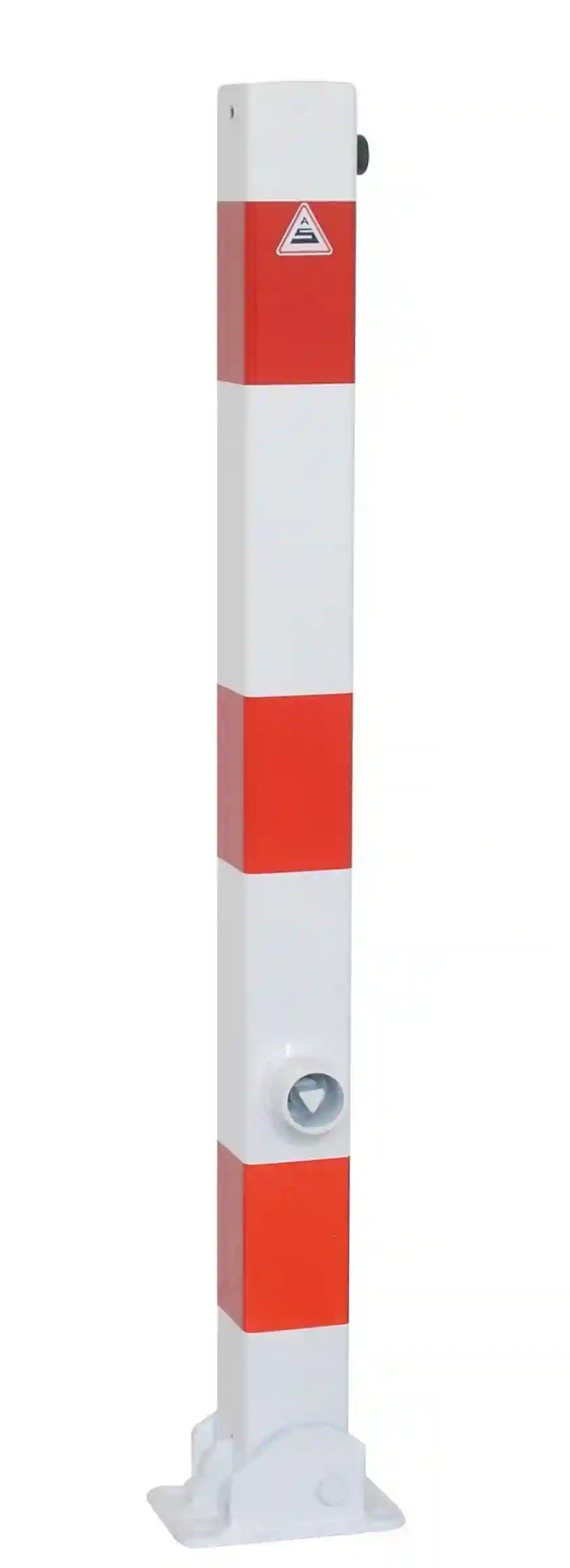 Absperrpfosten, 70 x 70 mm, umlegbar, mit Dreikantverschluss