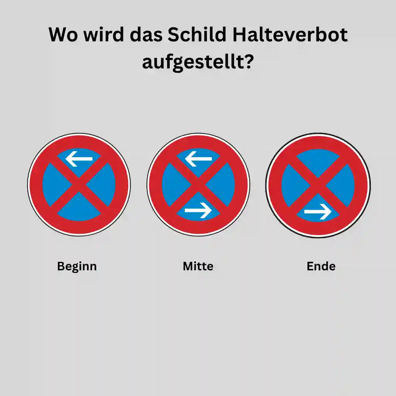 Verkehrszeichen "Absolutes Haltverbot Mitte (Aufstellung rechts)" - VZ 283-30