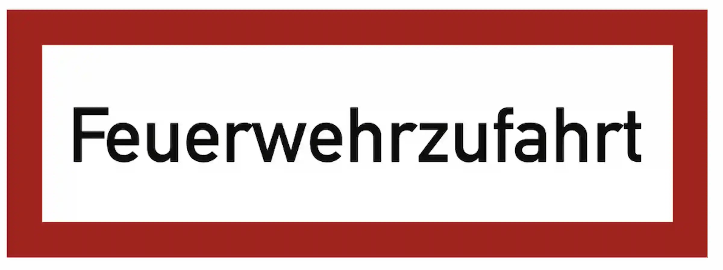 Hinweisschild Brandschutz: Feuerwehrzufahrt