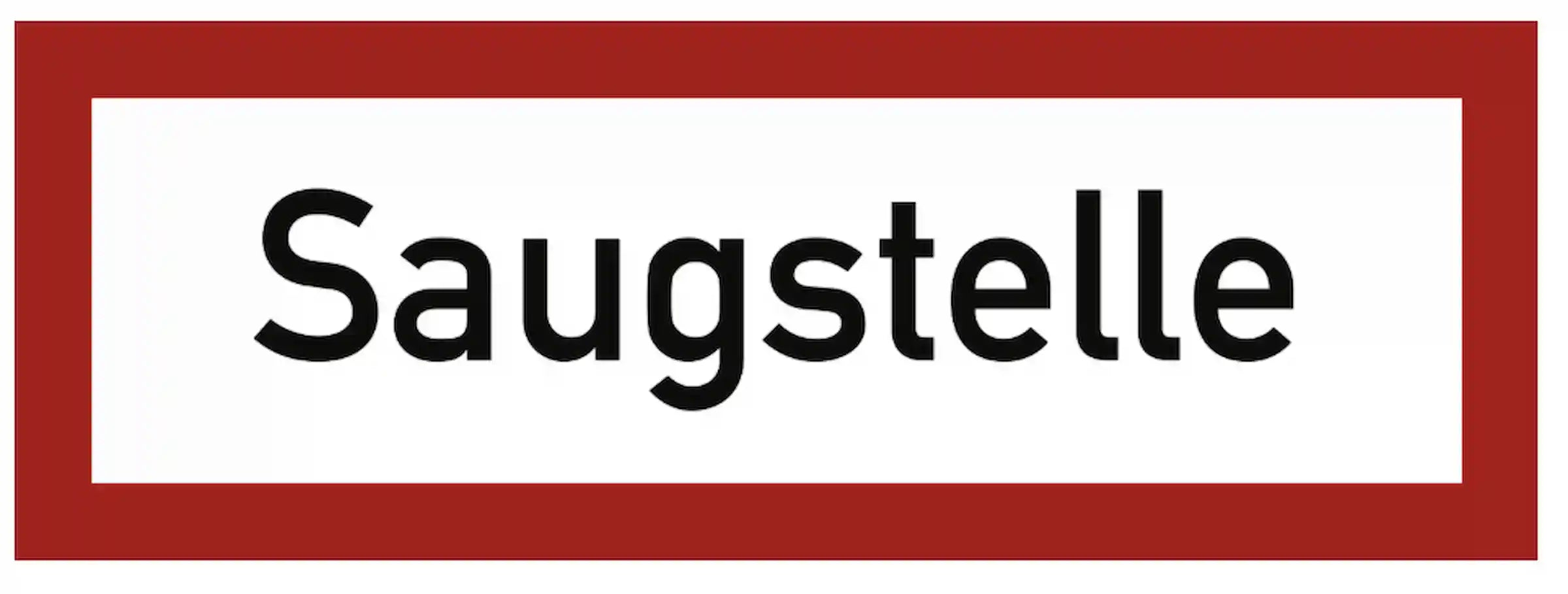 Hinweisschild Brandschutz: Saugstelle