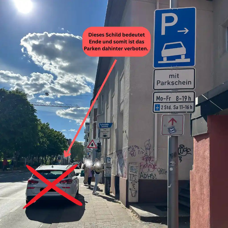 Verkehrszeichen "Parken auf Gehwegen Mitte" - VZ 315-88