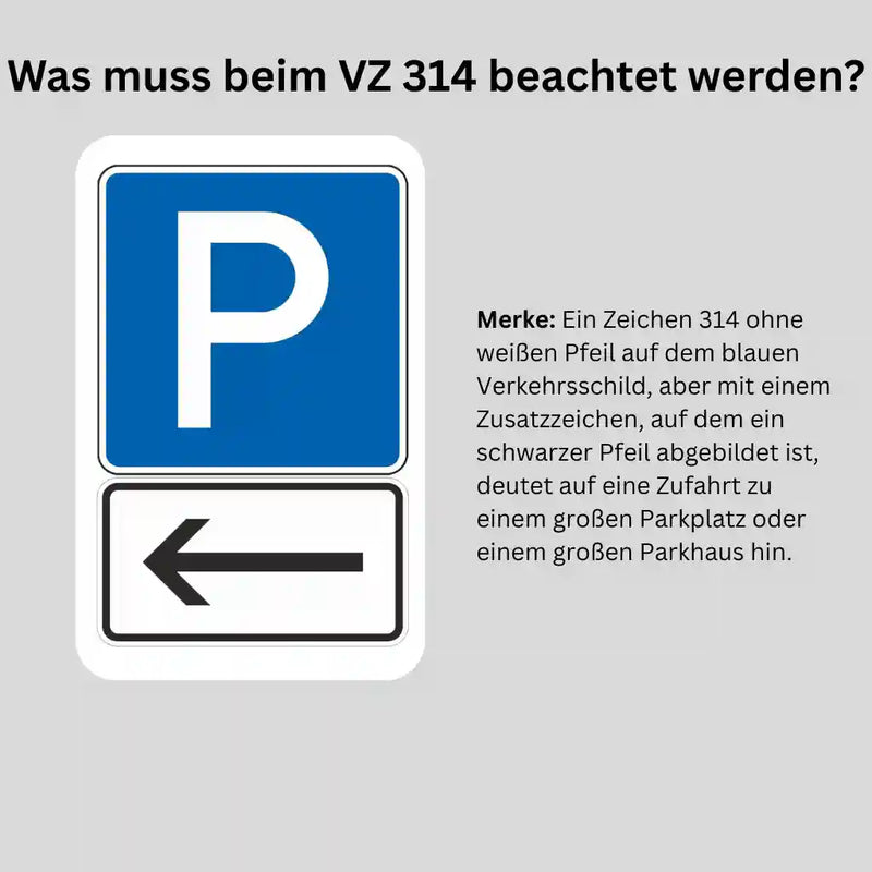 Verkehrszeichen "Parken Ende (Aufstellung rechts) Parken Anfang (Aufstellung links)" - VZ 314-20