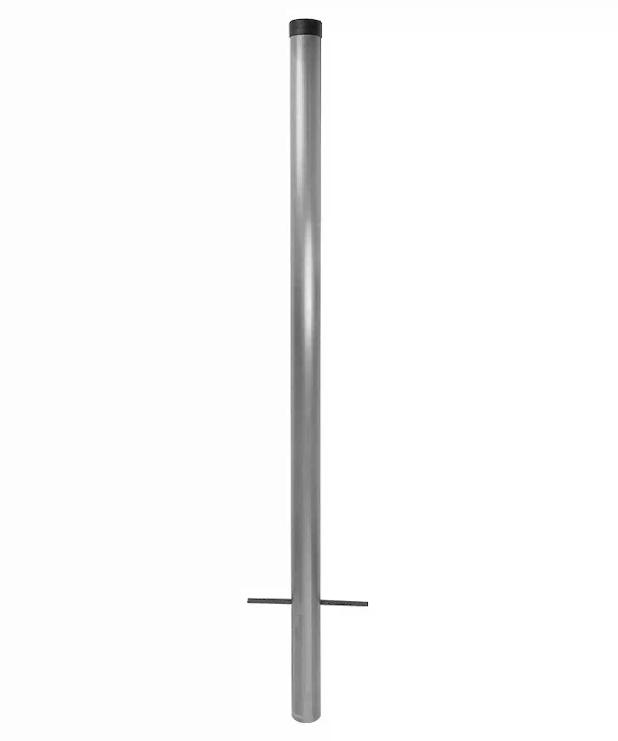 Rohrpfosten aus Aluminium (inkl. Erdanker und Rohrkappe)