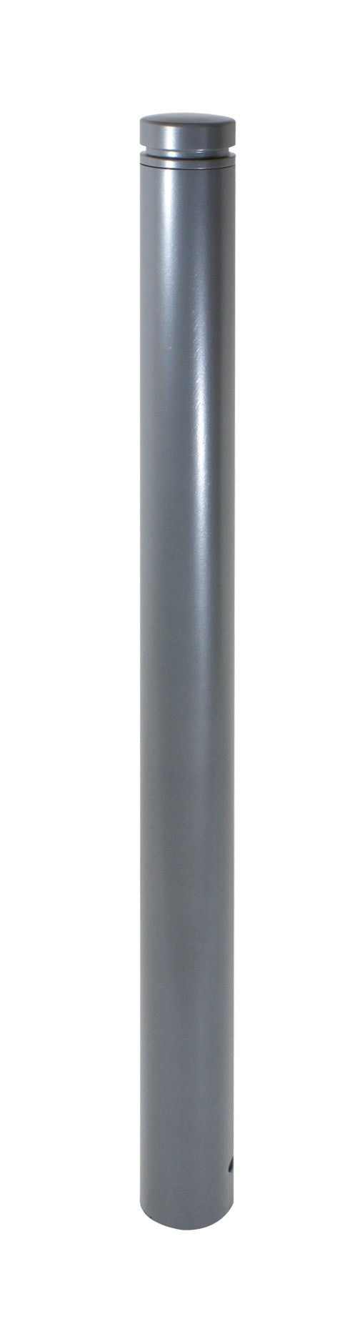 Absperr-Stilpfosten Serie 4092: RAL 7016 mit Alukopf und Ziernut