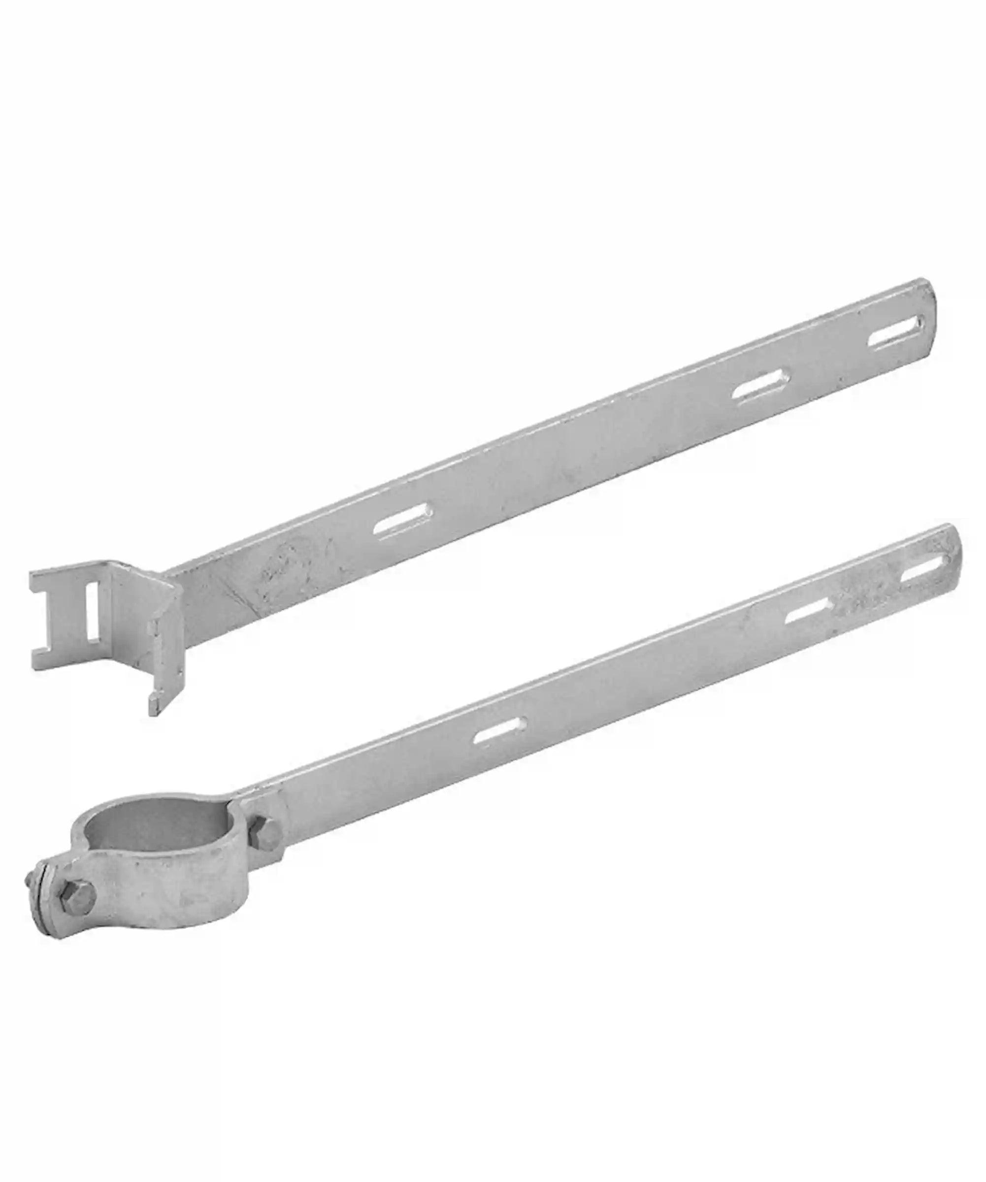 Schellen als Fahnenhalterung für Flachverkehrszeichen