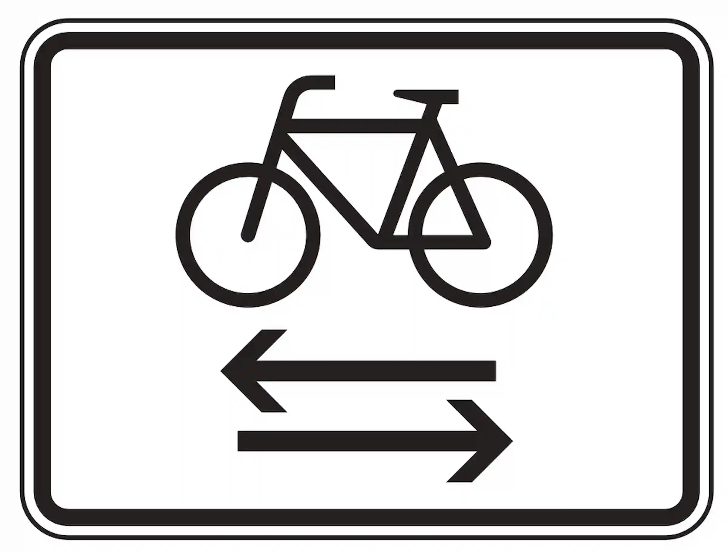 Der Radverkehr kreuz von links und von rechts