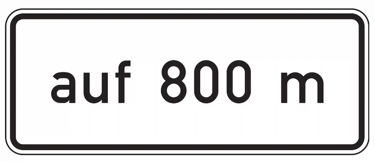 auf 800 m