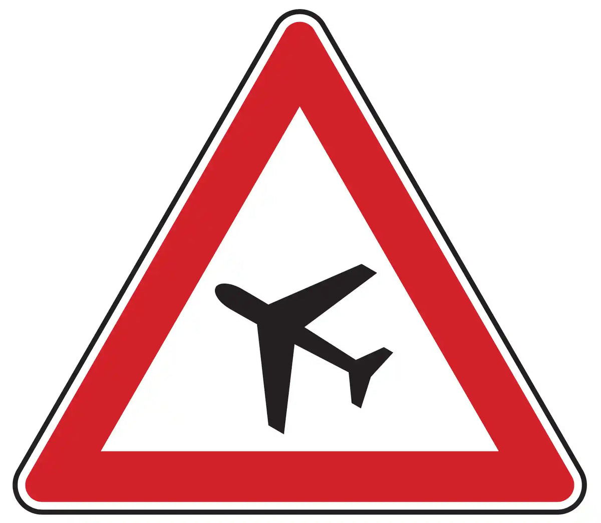 Verkeersbord "Vliegverkeer, opstelling rechts" - VZ 101-10