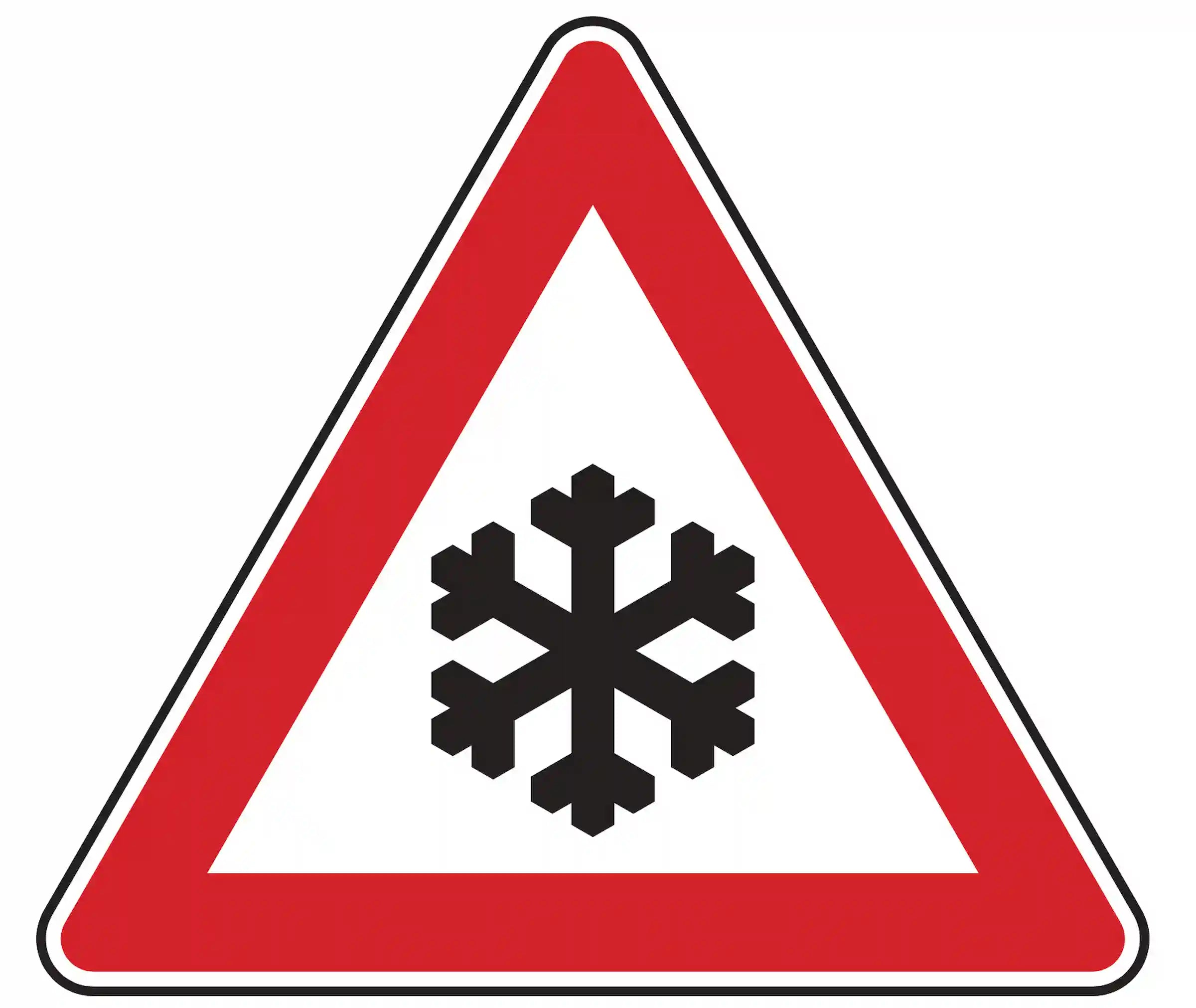 Verkehrszeichen 101-51 – Schnee- oder Eisglätte (Warnschild)