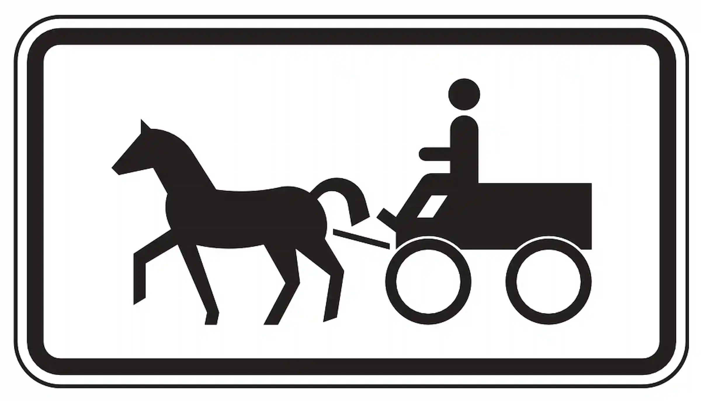 Verkehrszeichen für Gespannfuhrwerke