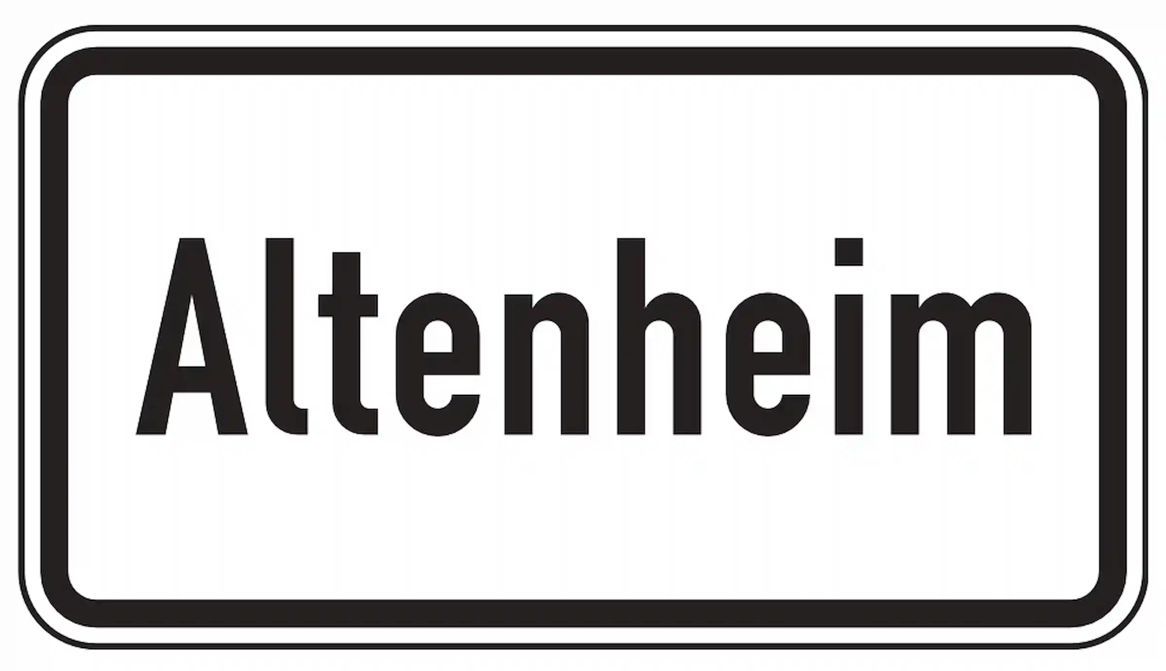 Verkehrszeichen: Altenheim in der Nähe