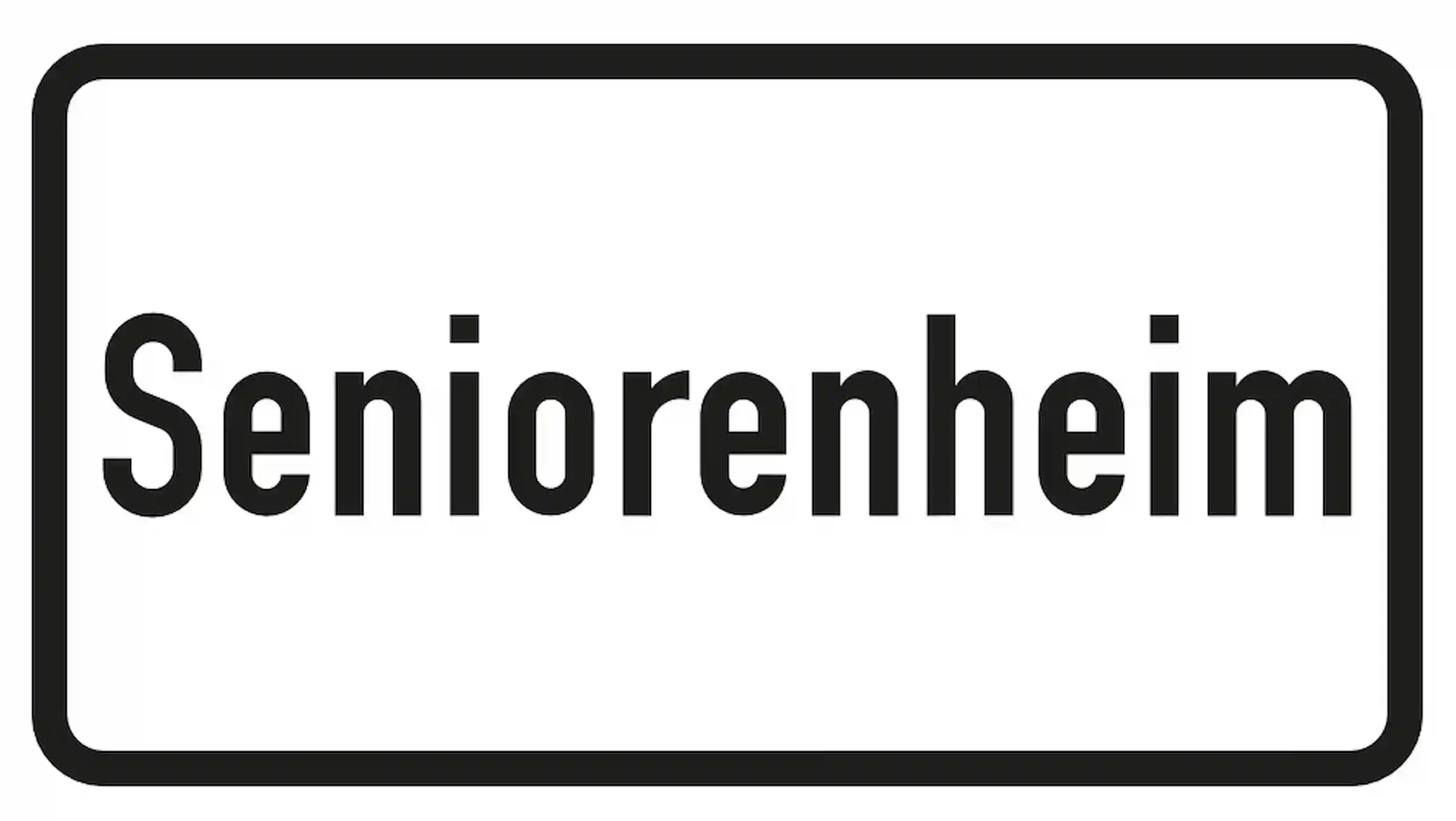 Verkehrszeichen: Senioren kreuzen möglich.