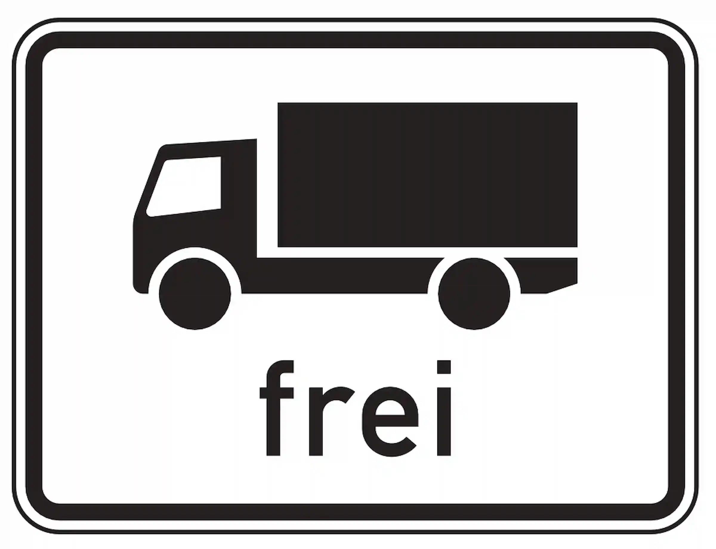 Lastkraftwagen frei