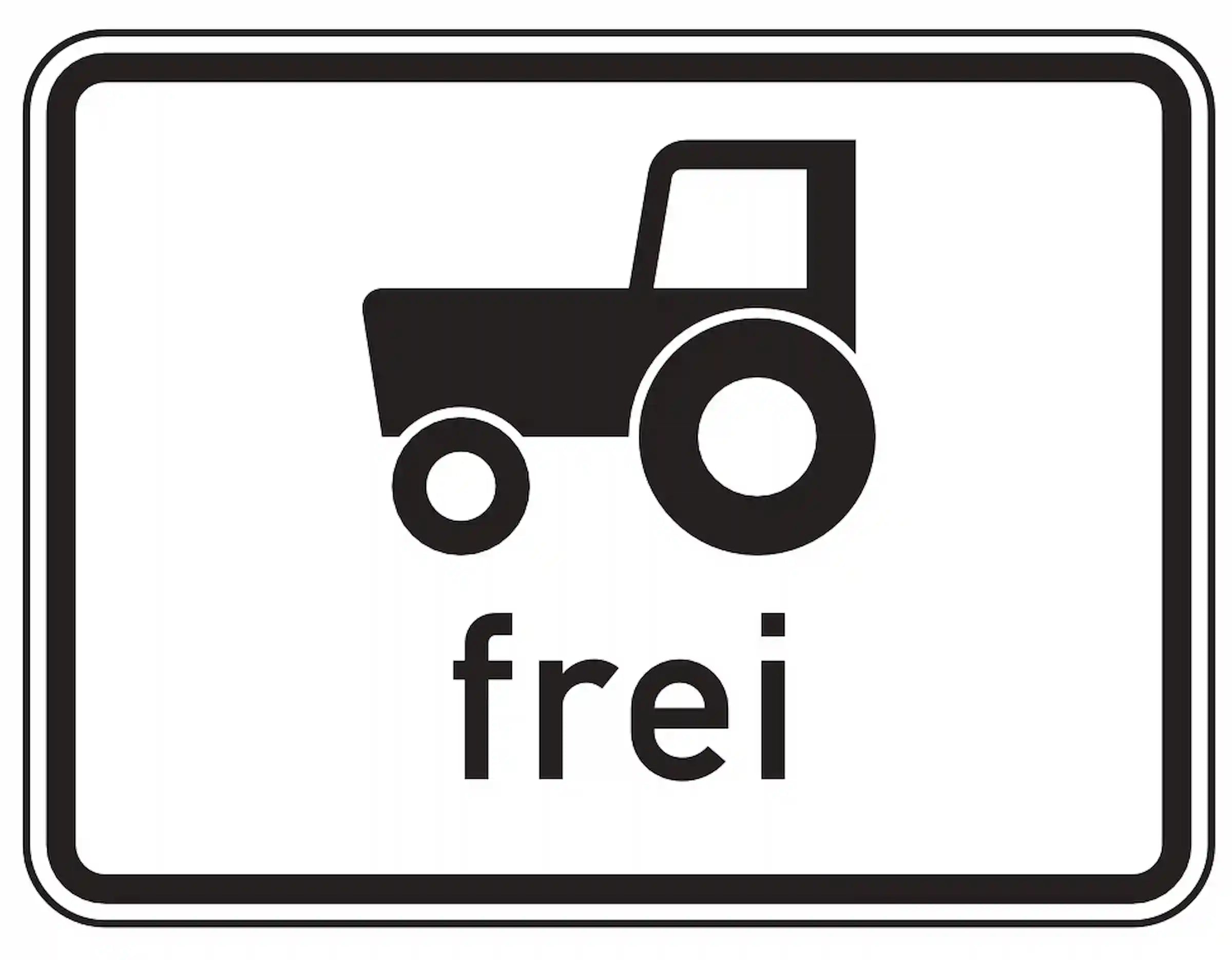 Verkehrszeichen "Kraftfahrzeuge mit Züge, die nicht schneller als 25 km/h fahren können oder dürfen, frei " - VZ 1024-17