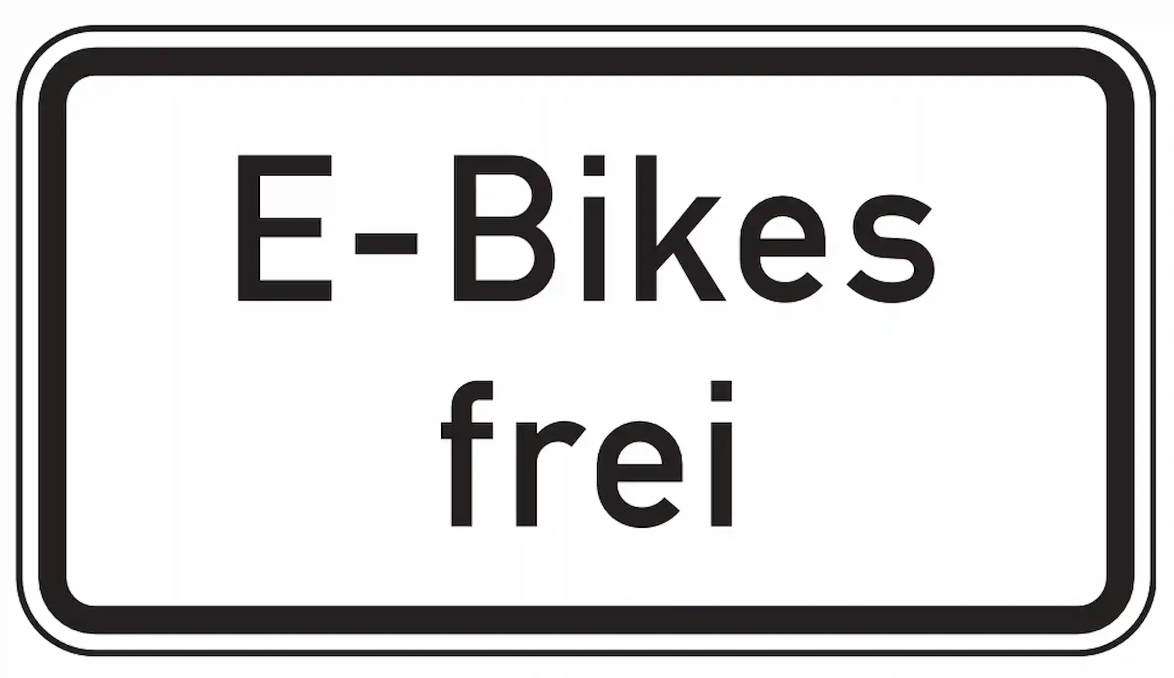 Verkehrsverbot gilt nicht für E-Bikes