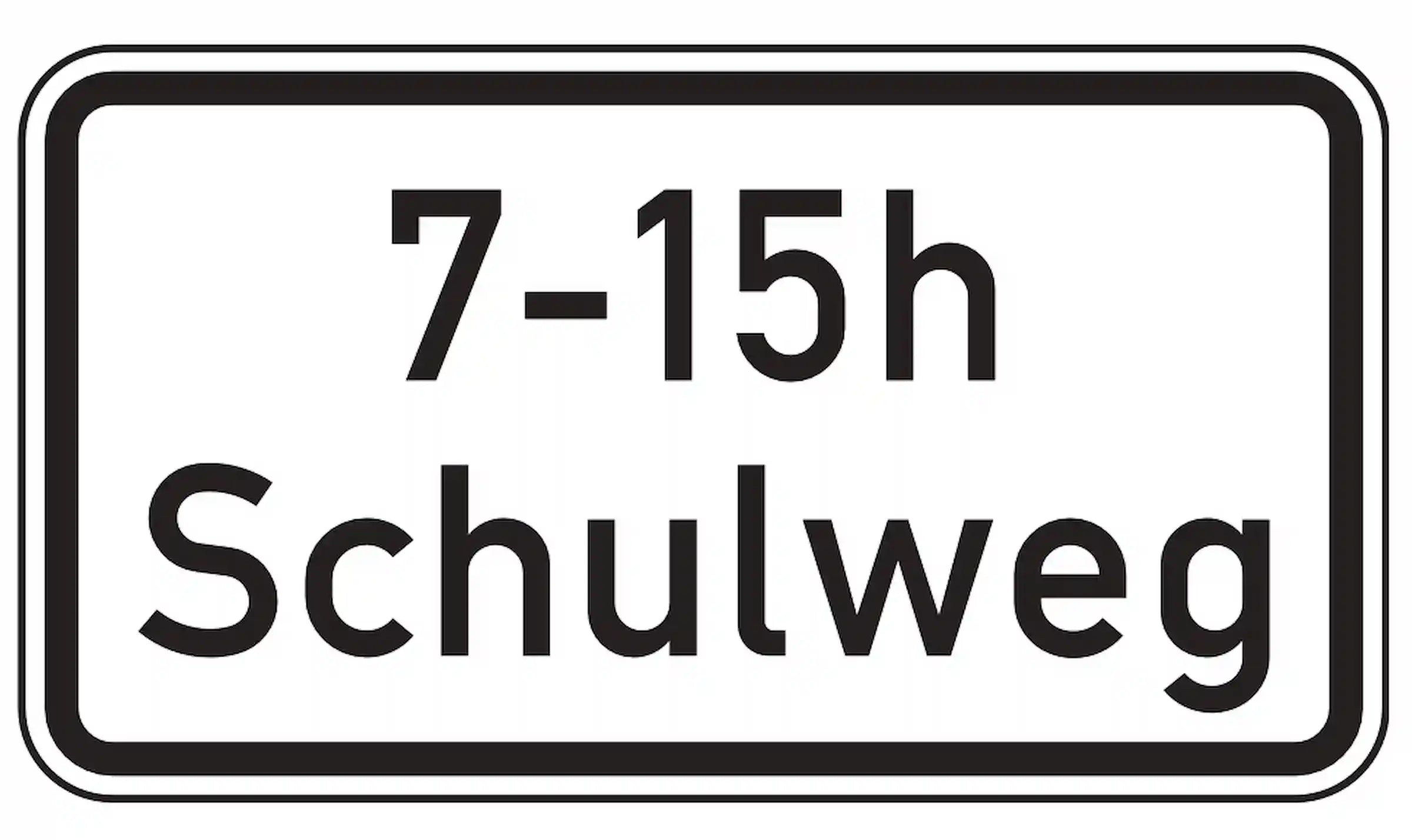 Zeitlich begrenzter Schulweg – Kinder beachten.