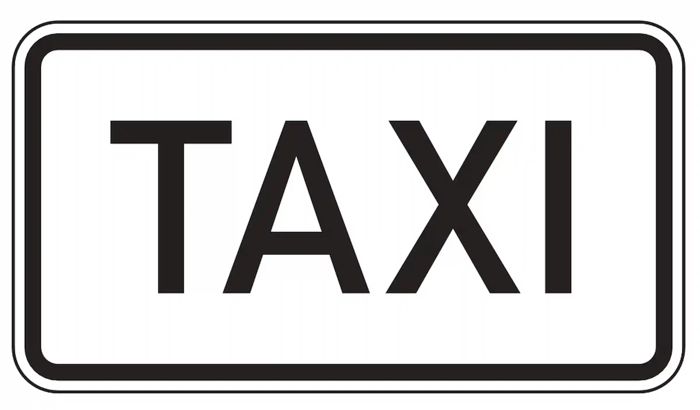 Verkehrszeichen gilt nur für Taxis