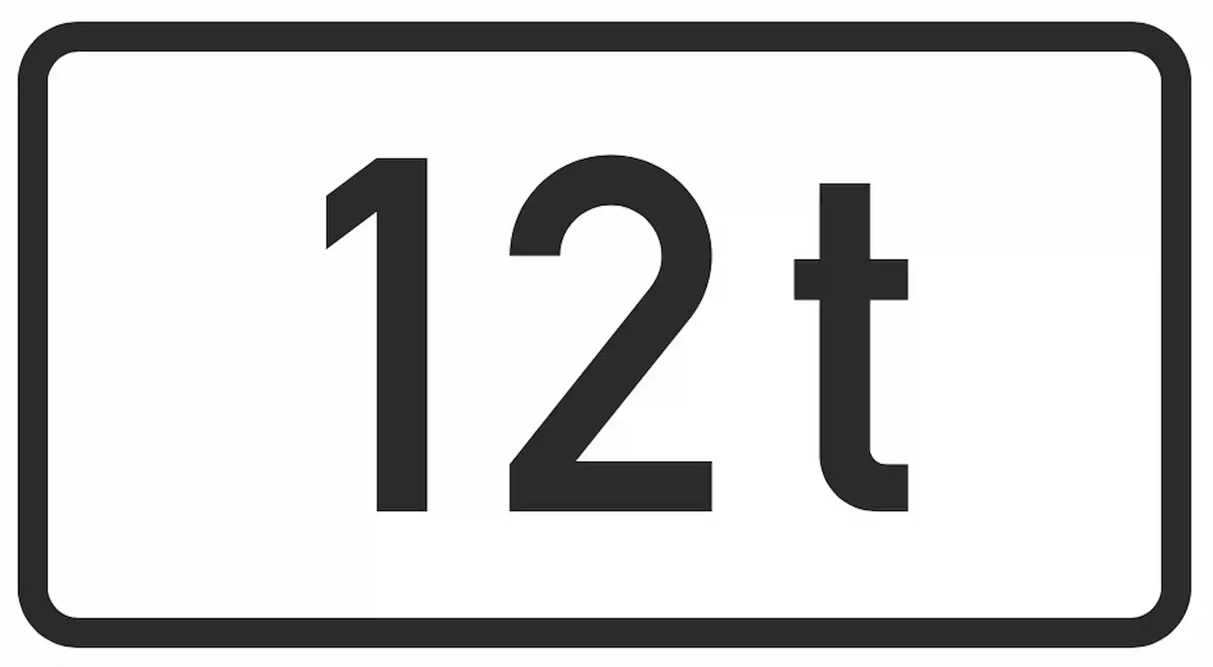 Verbot für Fahrzeuge über 12 Tonnen