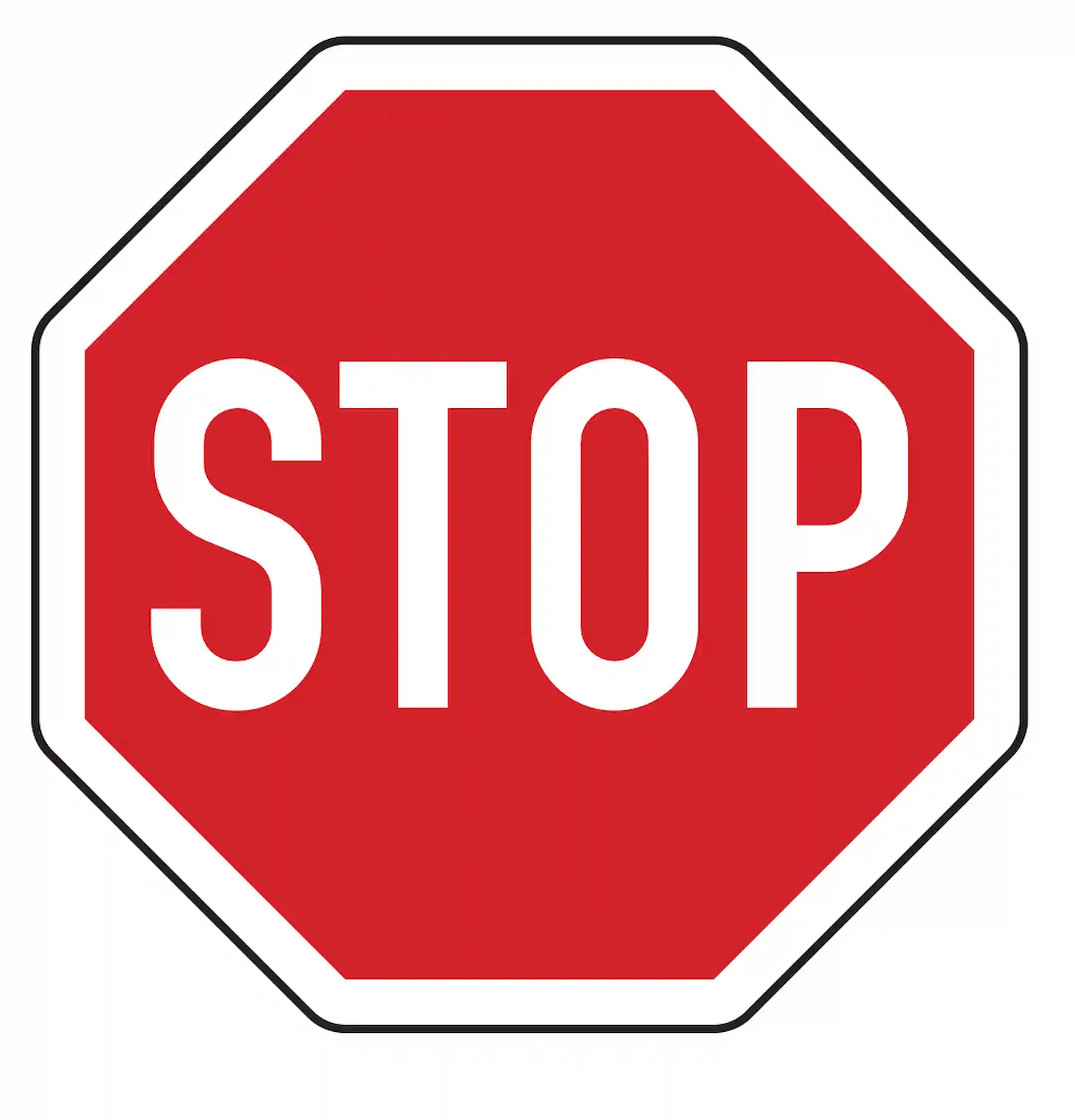 Verkehrszeichen "Halt, Vorfahrt gewähren." - VZ 206