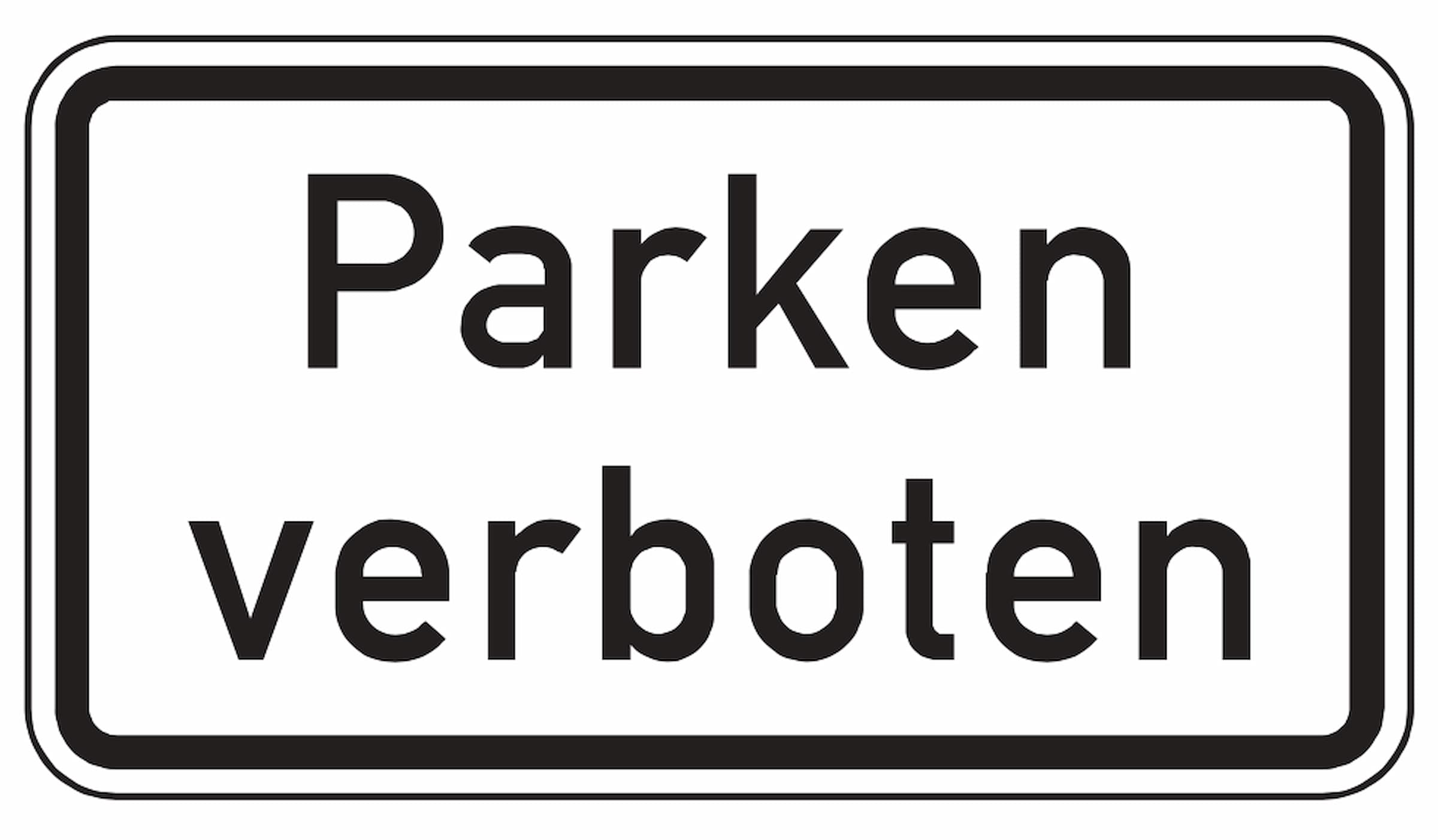 Hier ist das Parken verboten.