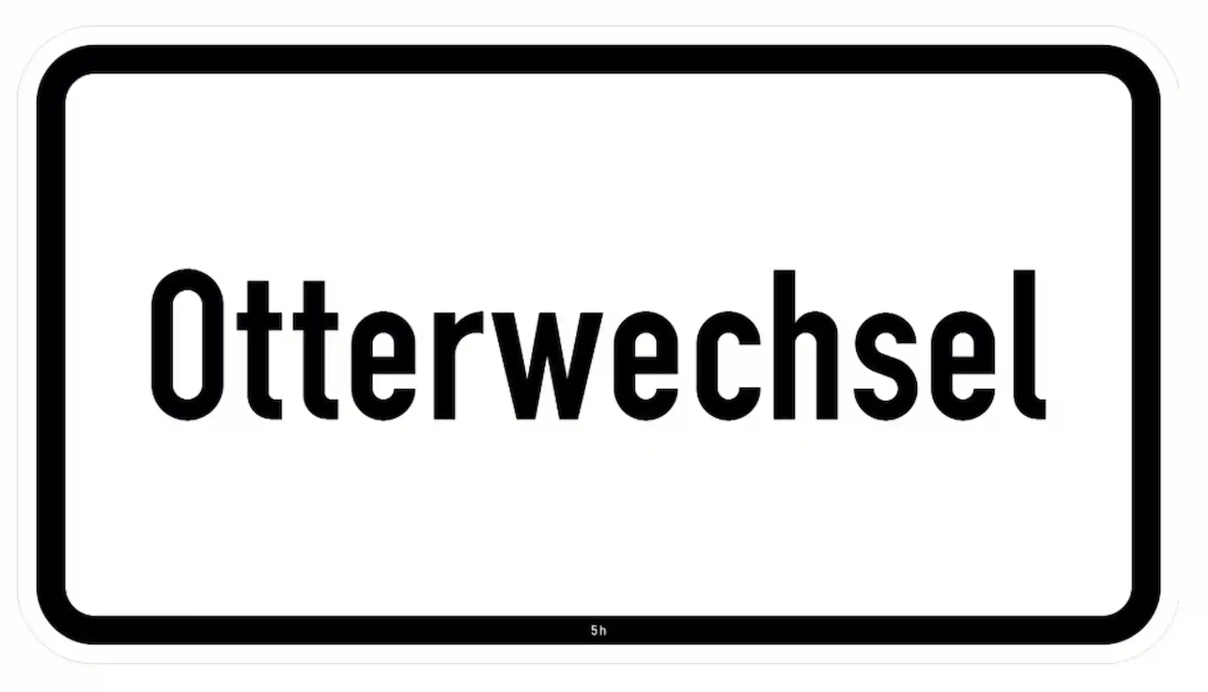 Hinweis auf einen Otterwechsel