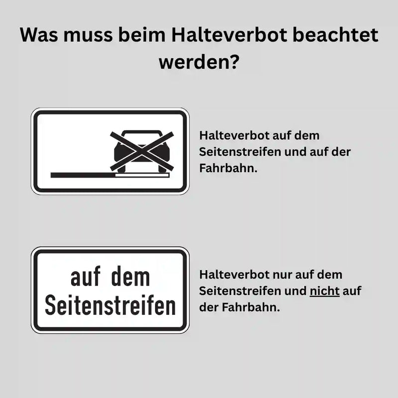 Verkehrszeichen "Absolutes Haltverbot Mitte (Aufstellung rechts)" - VZ 283-30