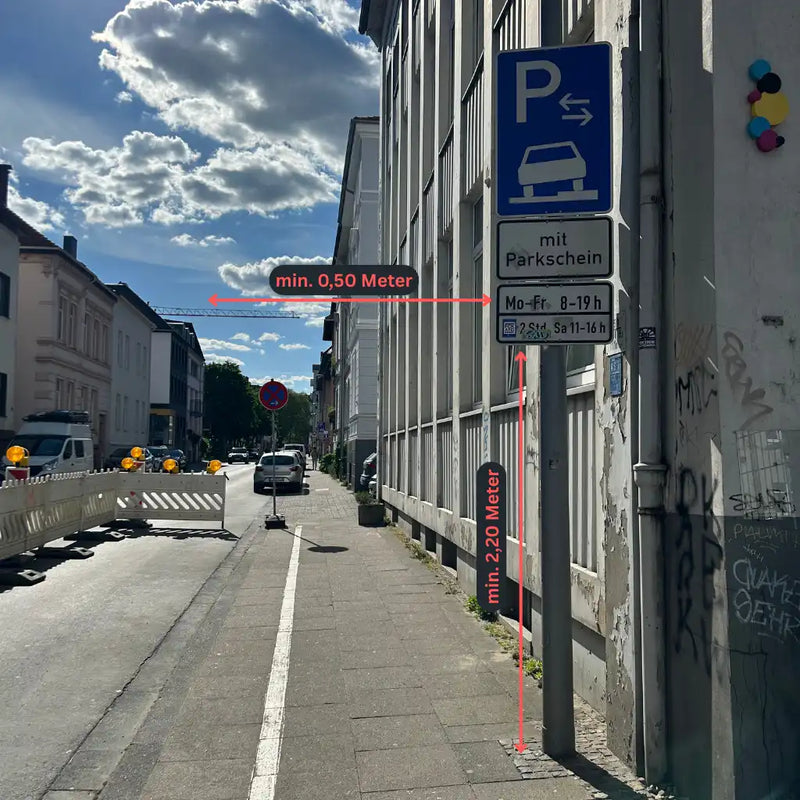Verkehrszeichen "Parken auf Gehwegen Mitte" - VZ 315-88