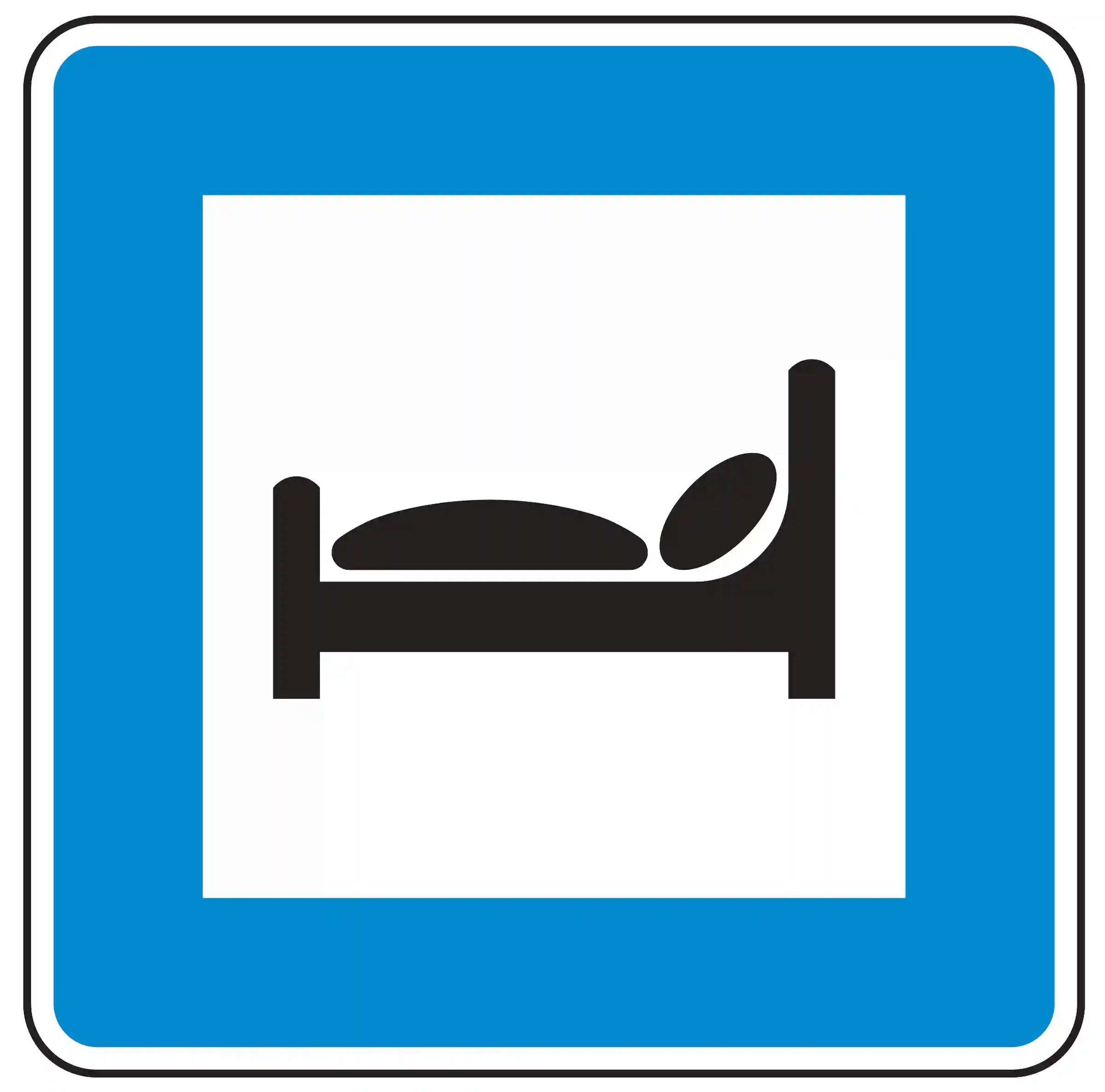 Verkehrszeichen 365-55: Hinweis auf ein Autobahnhotel