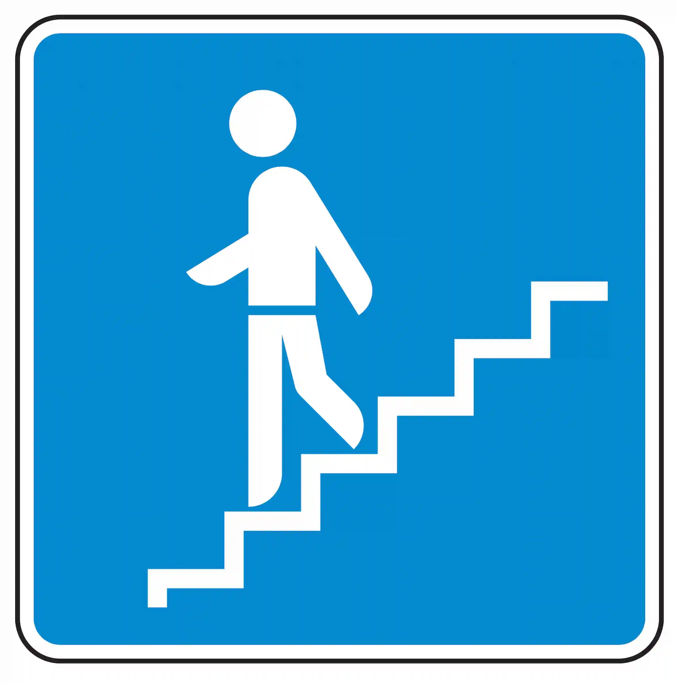 Verkehrszeichen 365-63: Hinweis auf eine Fußgängerunterführung.