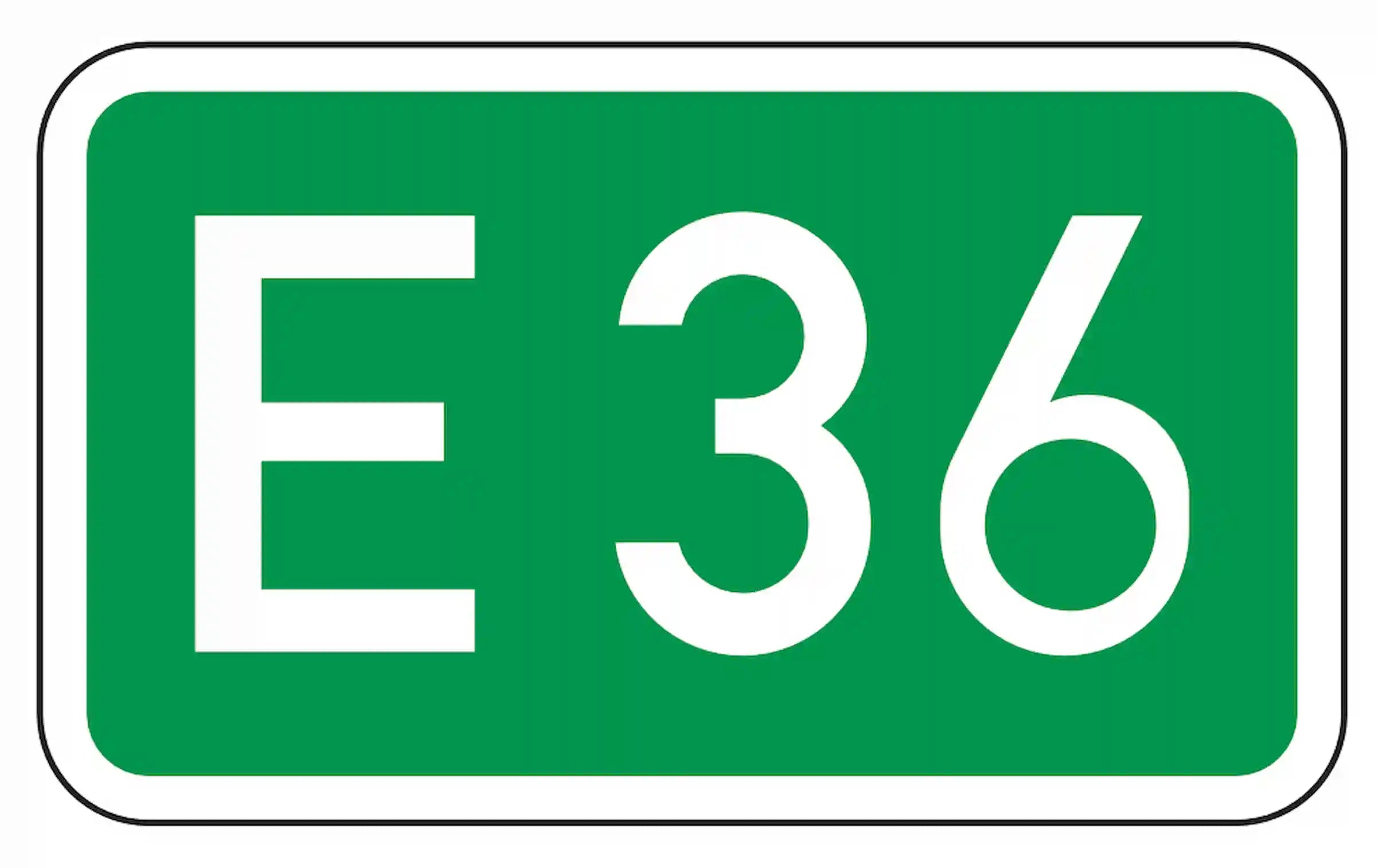 Verkehrszeichen "Europastraßen" - VZ 410