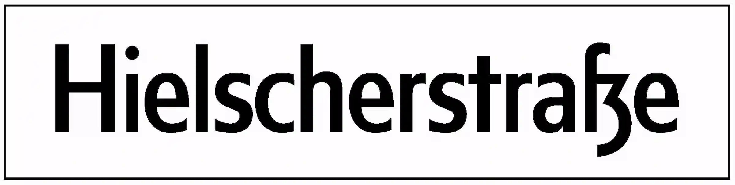 Verkehrszeichen "Straßennamensschild" (Berliner Schrift) - VZ 437