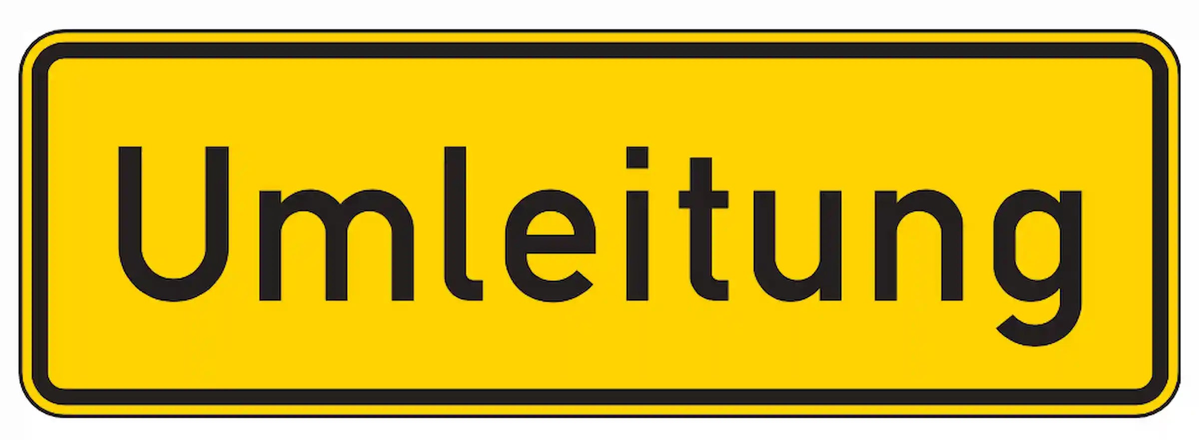 Verkehrszeichen "Umleitungsankündigung" - VZ 457.1