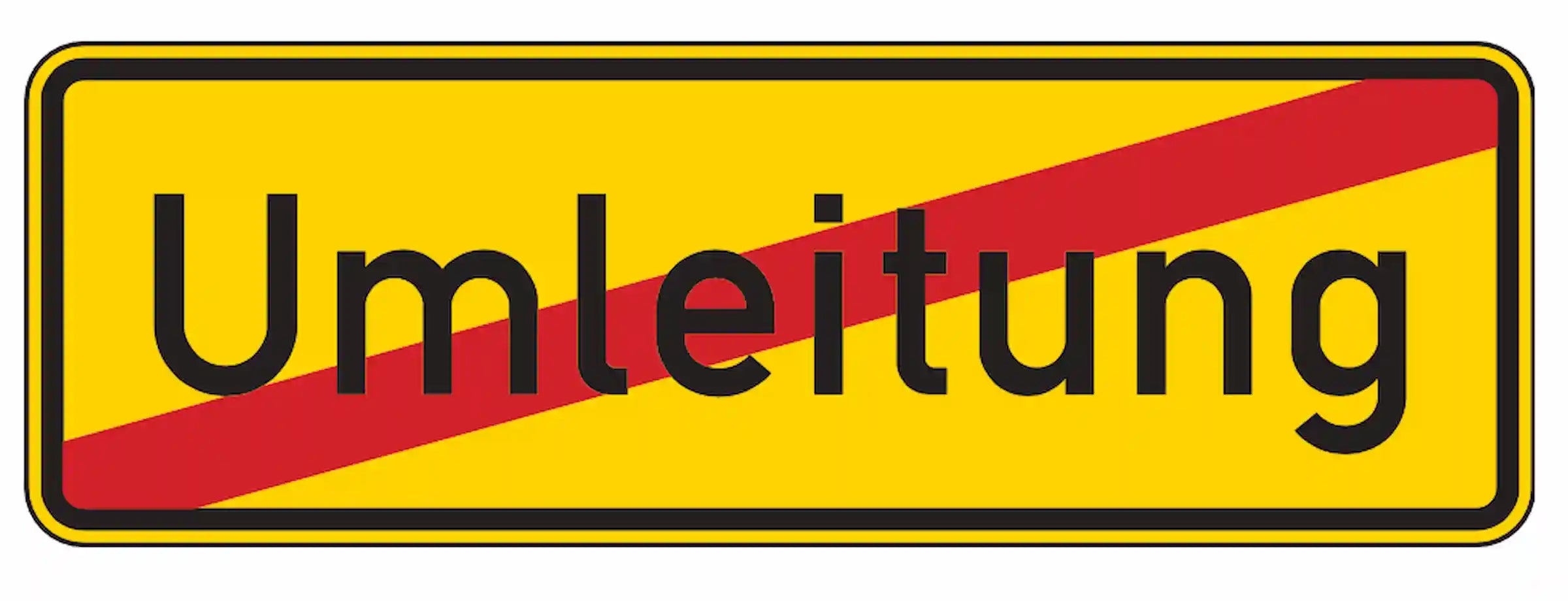 Verkehrszeichen "Ende der Umleitung" - VZ 457.2