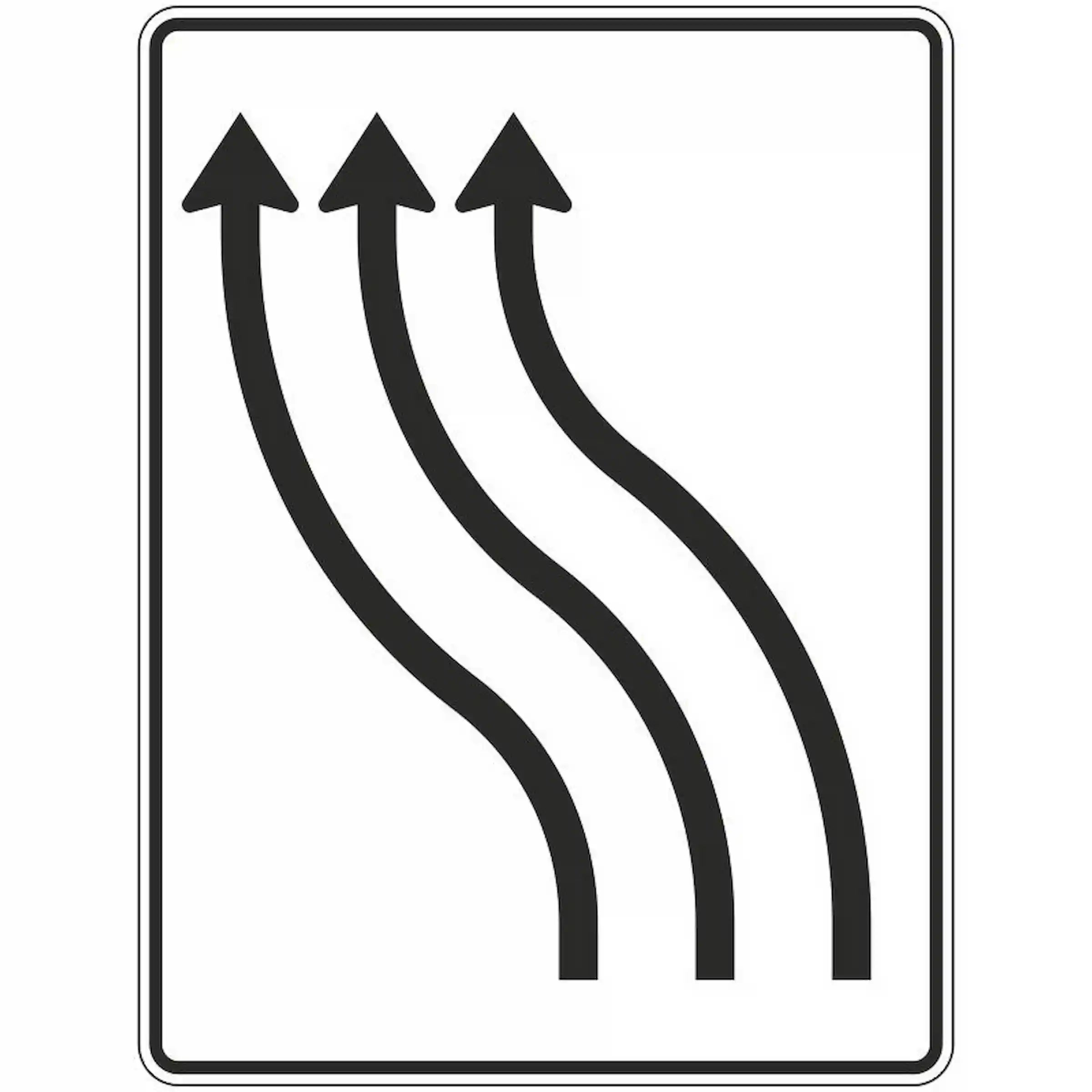 Verkehrszeichen 511-12 „Verschwenkungstafel“ - VZ 511-12