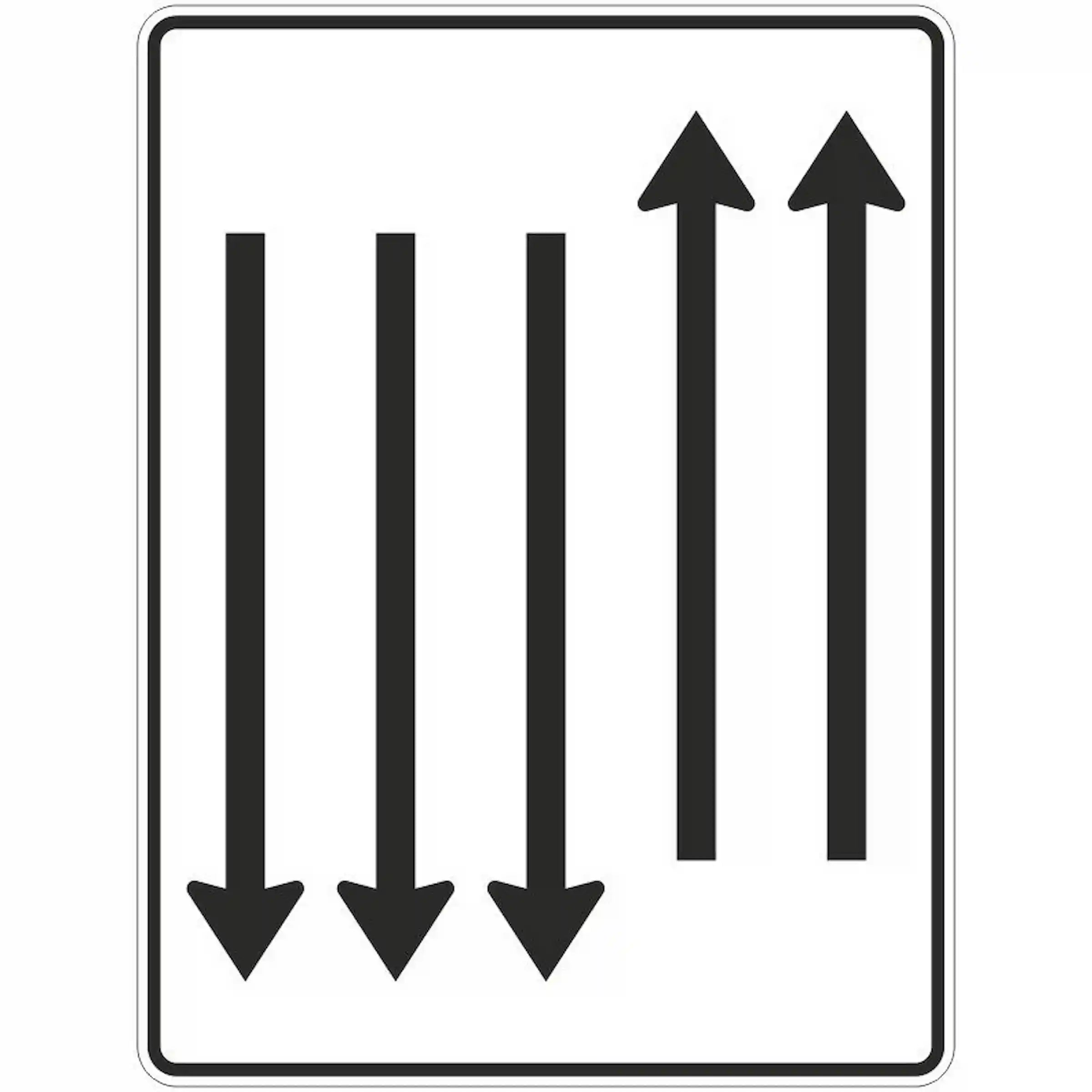 Verkehrszeichen 522-35 „Fahrstreifentafel“ - VZ 522-35