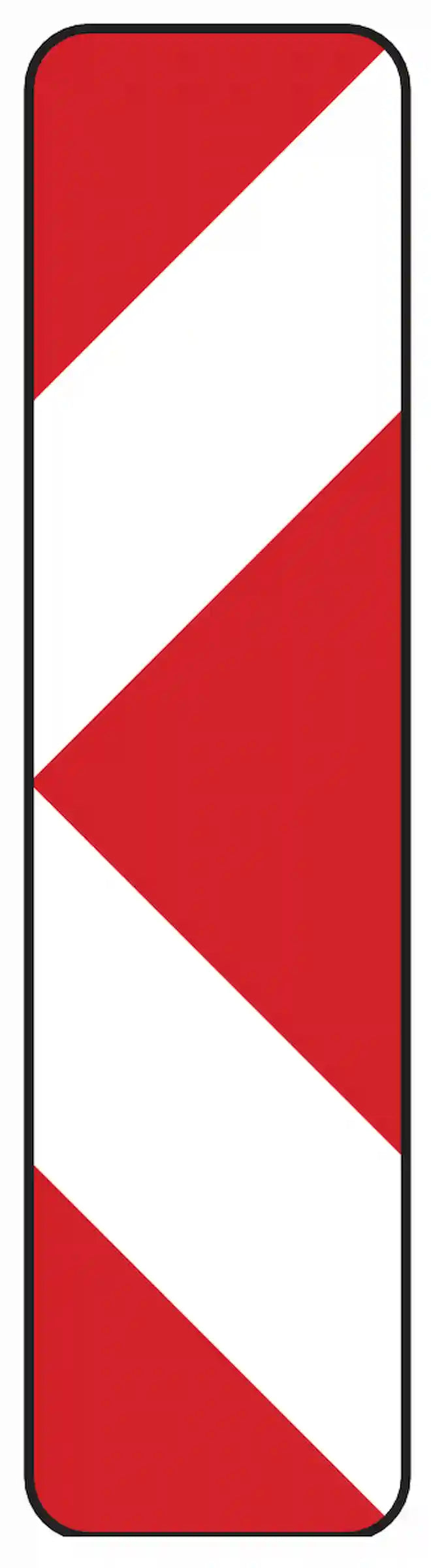 Verkehrszeichen 605-11 „Pfeilbake, Aufstellung rechts“ - VZ 605-11