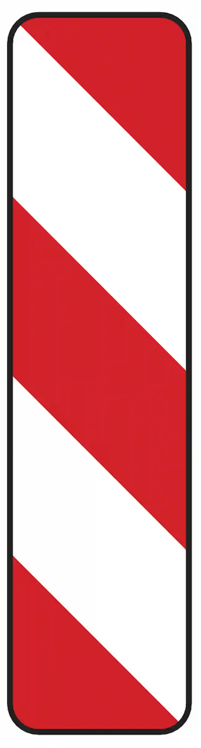 Verkehrszeichen 605-20 „Schraffenbake Aufstellung links“ - VZ 605-20