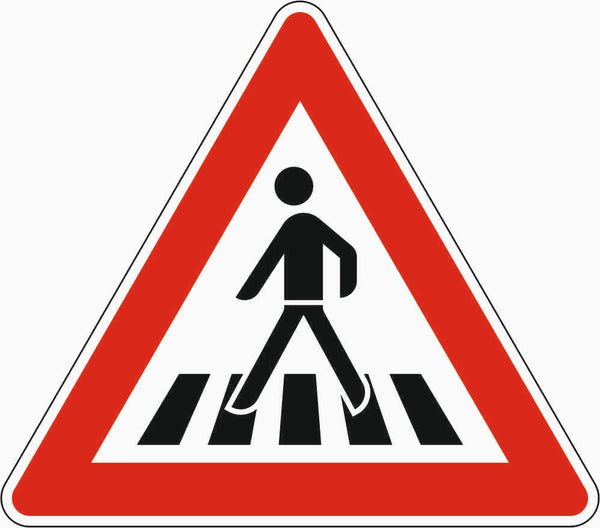 Verkehrszeichen "Fußgängerüberweg, Aufstellung rechts" - VZ 101-11