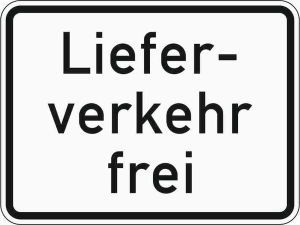 Verkehrszeichen "Lieferverkehr frei" - VZ 1026-35