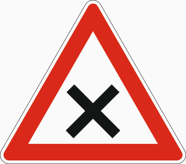 Verkehrszeichen "Kreuzung oder Einmündung " - VZ 102
